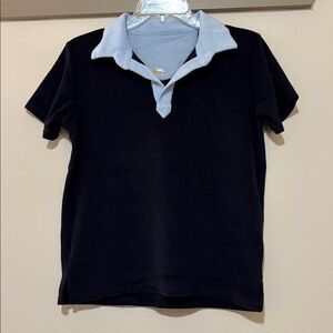 Cadets Casita Terry Polo Shirt in Navy SZ 14 NWT